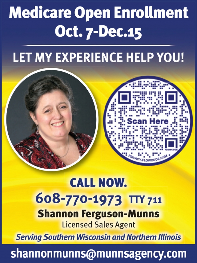 Medicare Open Enrollment, Shannon Ferguson-Munns, Janesville, WI