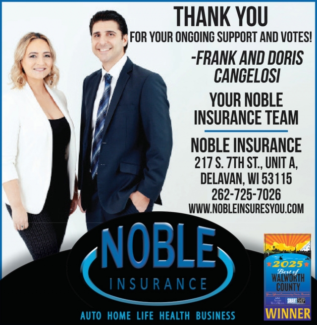 Insurance Services, Noble Insurance, Delavan, WI