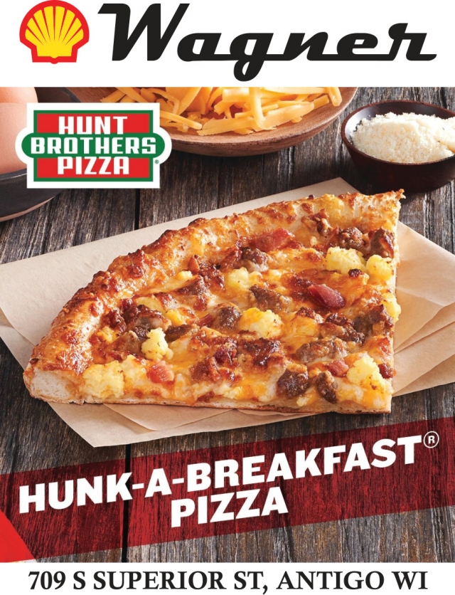 Hunk-A-Breakfast Pizza, Erbert and Gerbert's Sandwich Shop - Antigo, Antigo, WI