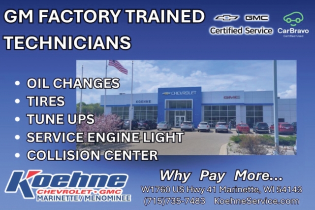 Why Pay More..., Koehne Chevrolet GMC, Marinette, WI