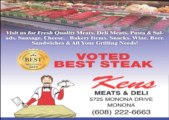 Voted Best Steak, Ken's Meat & Deli, Madison, WI