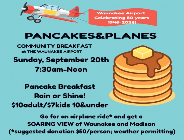 Community Breakfast, Waunakee Airport, Waunakee, WI