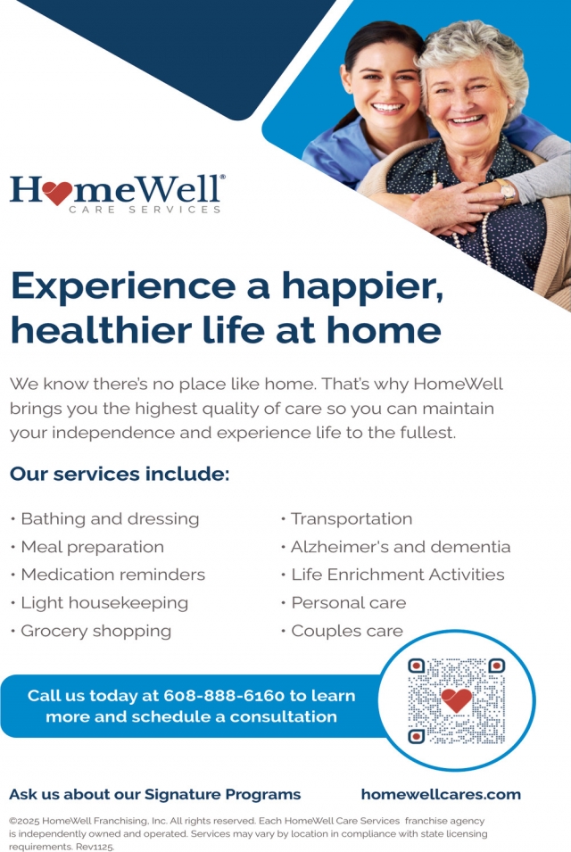 Experience a Happier, Healthier Life at Home., HomeWell Care Services