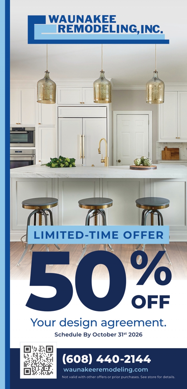 Limited-Time Offer 50% Off, Waunakee Remodeling, Inc, Waunakee, WI