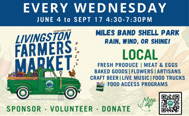 Every Wednesday, Livingston Farmers Market