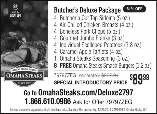 Special Introductory Price, Omaha Steaks