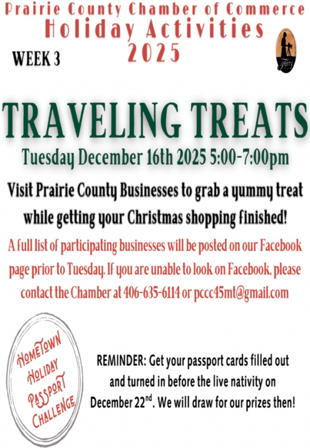 Traveling Treats, Prairie County Chamber of Commerce
