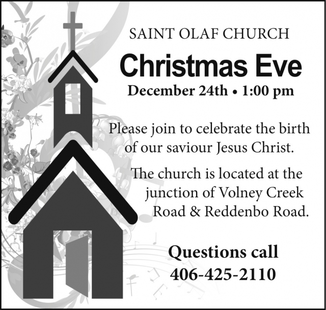 Christmas Eve, Saint Olaf Church - Red Lodge, Red Lodge, MT
