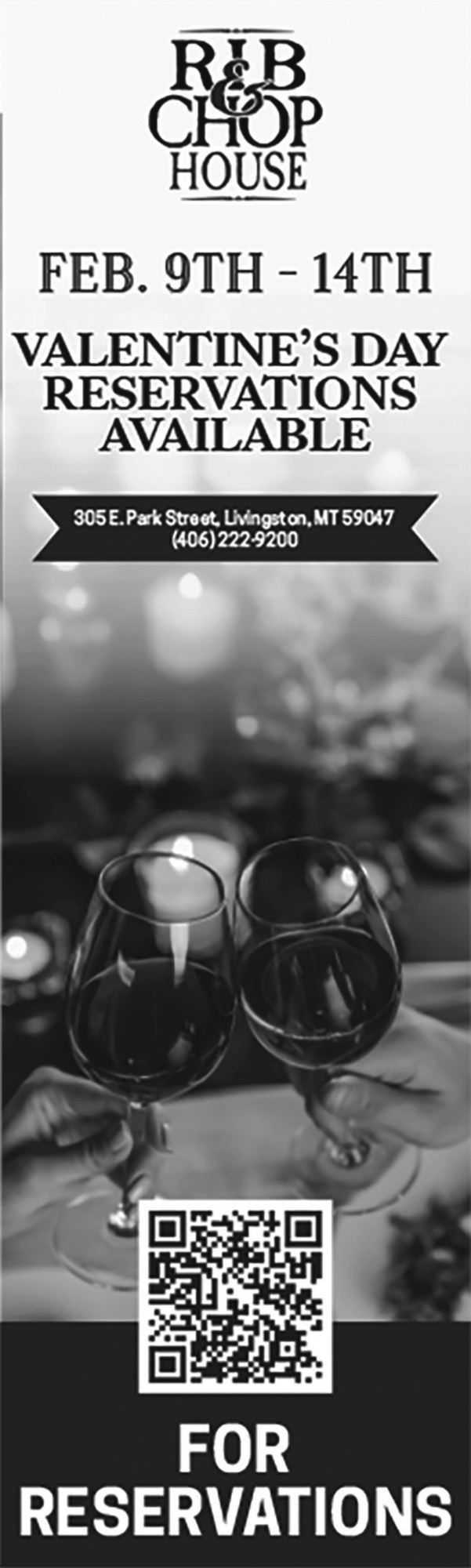 Valentine's Day Reservations Available, Rib & Chop House - Livingston, Livingston, MT