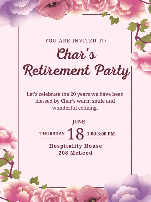 Char's Retirement Party, Hospitality House, Big Timber, MT