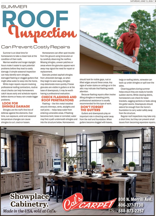 Showplace Cabinetry, Cal's Carpet Inc., Glendive, MT