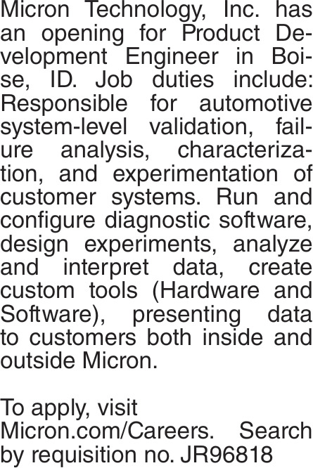 Product Development Engineer