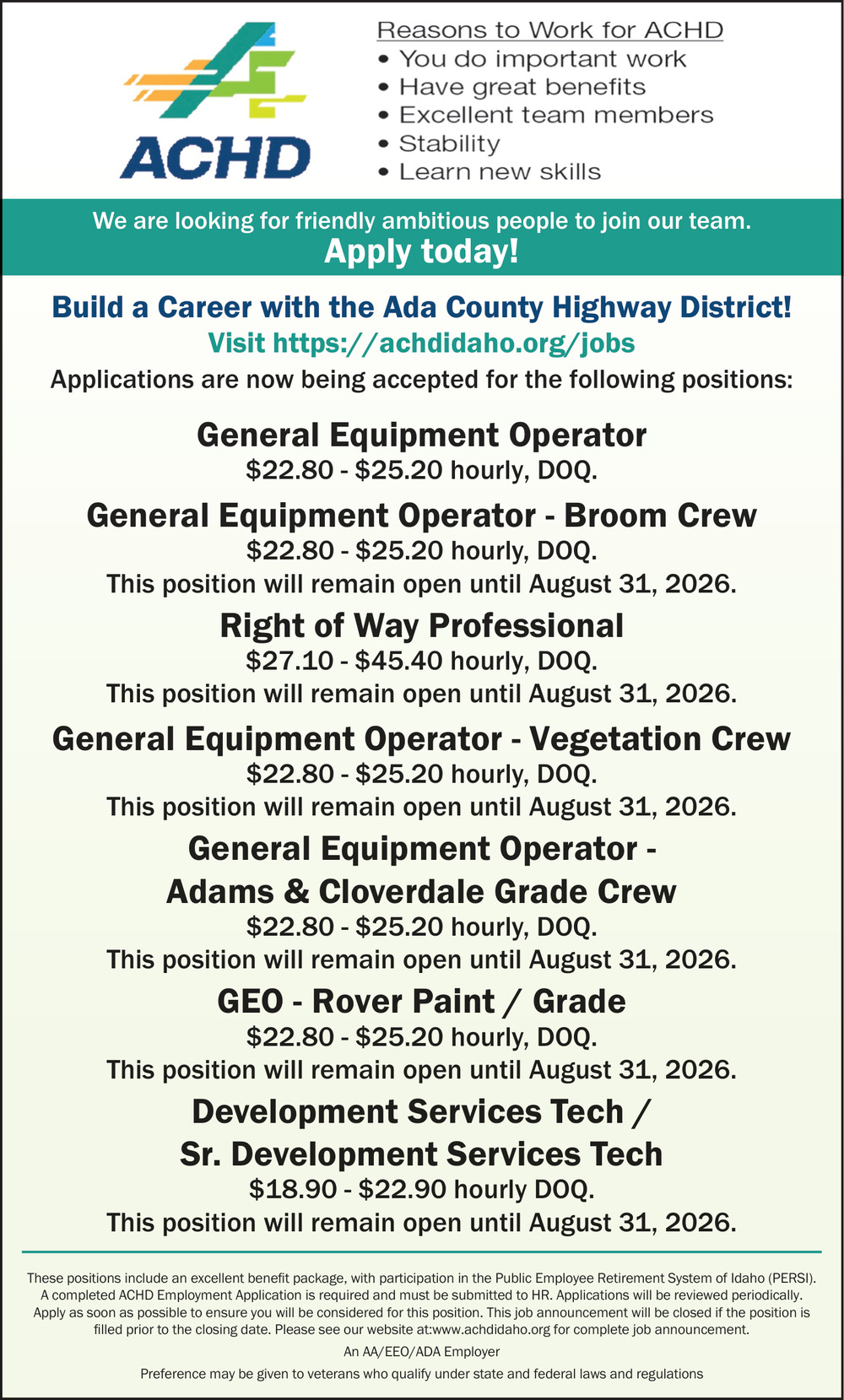 General Equipment Operator