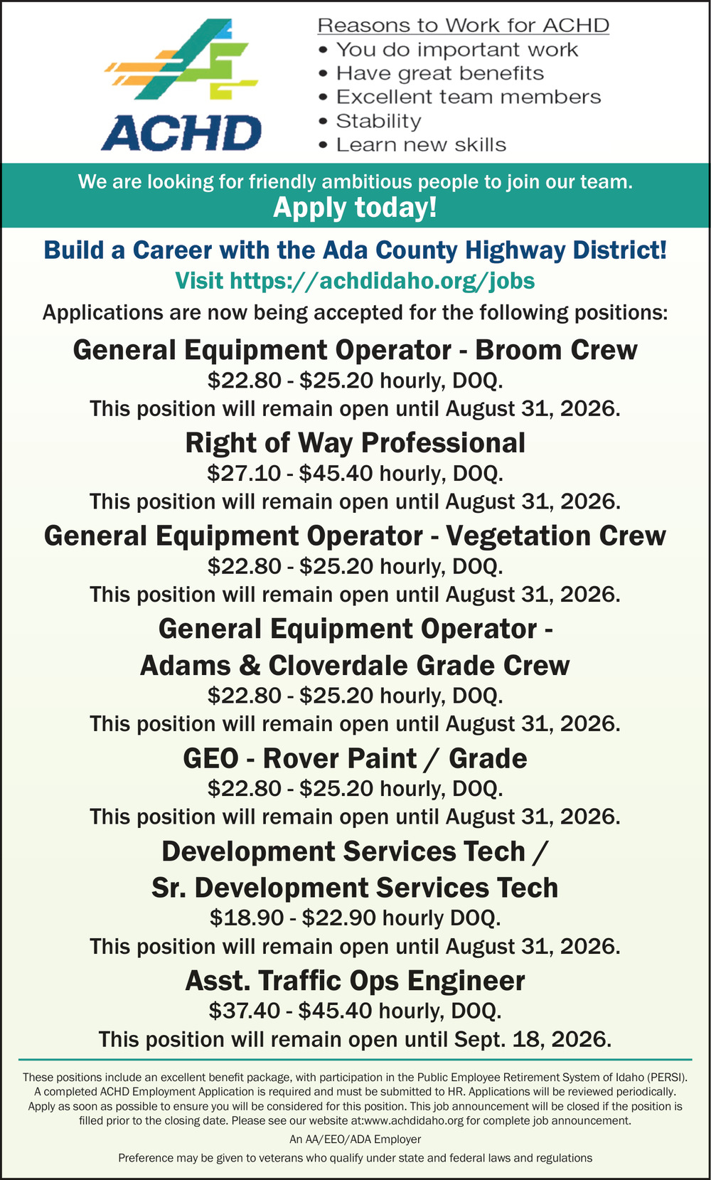 General Equipment Operator